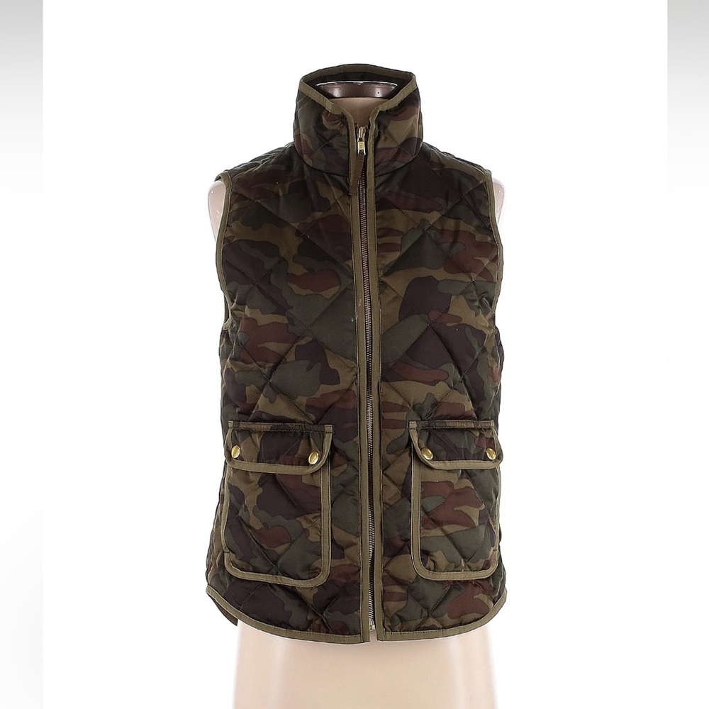 J. Crew Olive Quilted Vest
